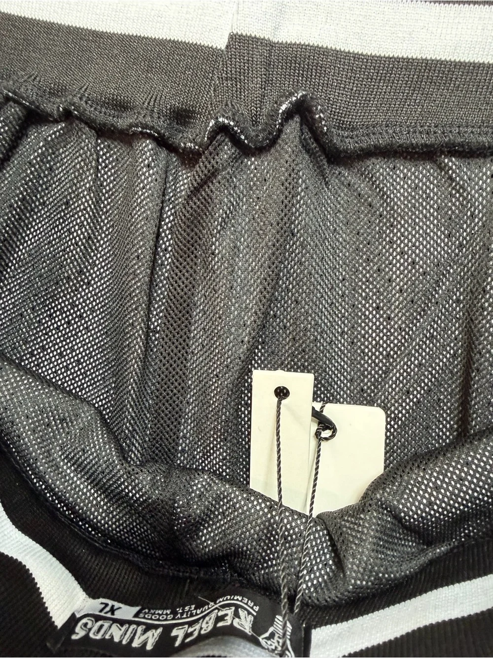Rebel Minds Polyester Size XL NWT Pinstripe Mesh Shorts